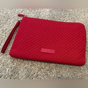 NWT Vera Bradley Vibrant Red Quilted Large Clutch/Wristlet